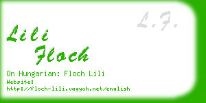 lili floch business card